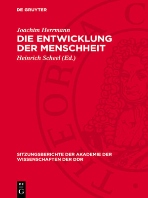 cover image of Die Entwicklung der Menschheit